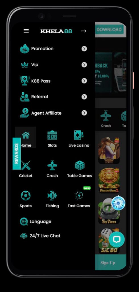 menu khela88 app